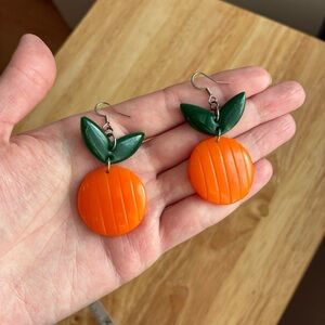 Retro Orange Earrings